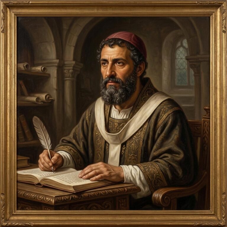 Santo Agostinho escrevendo