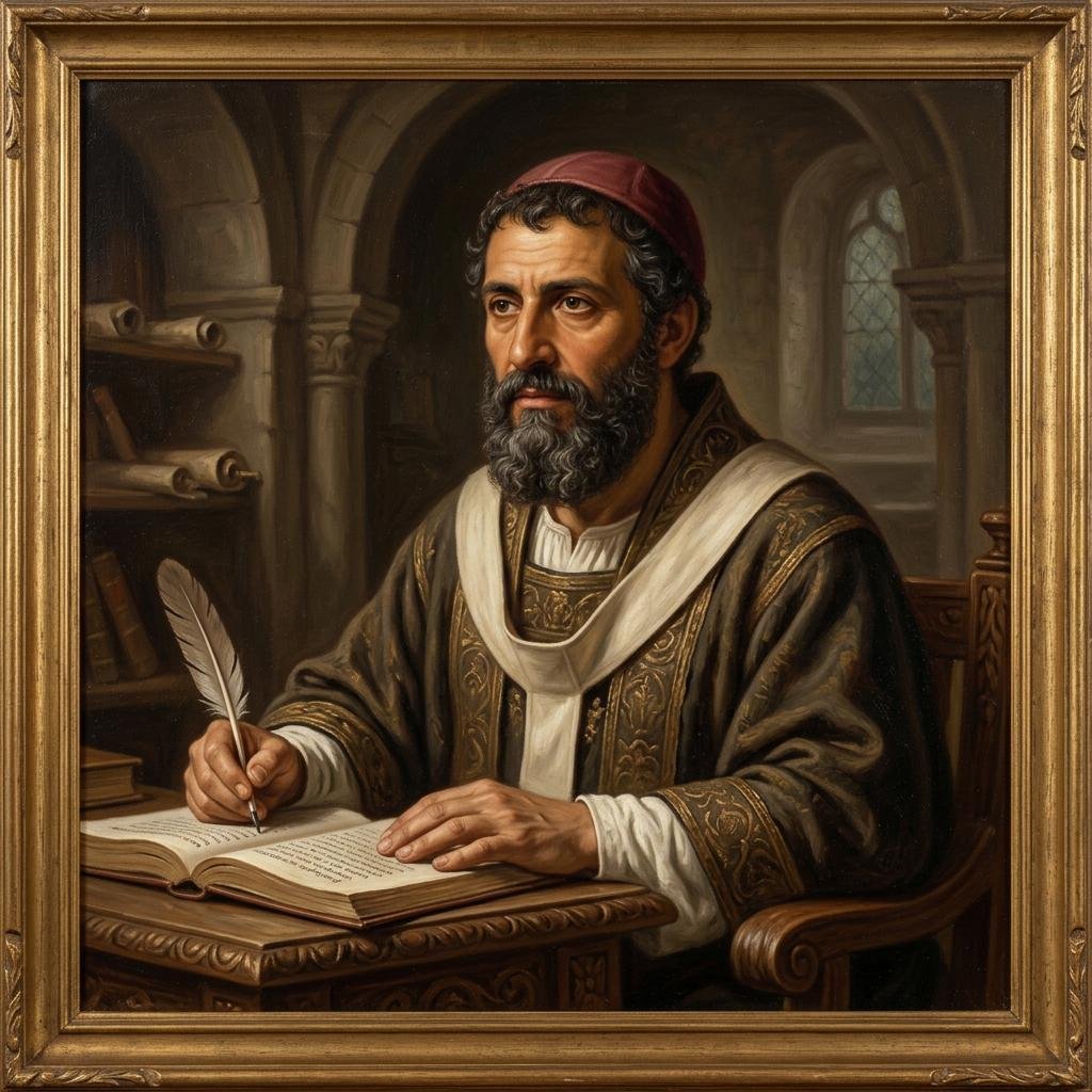Santo Agostinho escrevendo